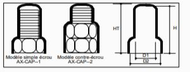 CAPUCHONS AX-CAP181 Pour 1 écrou de 18